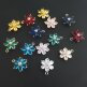 Подвеска Цветок из кристаллов бирюзовый 14 мм золото - Подвеска Цветок из кристаллов бирюзовый 14 мм золото