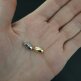 Подвеска капля изогнутая 13 мм золото - Подвеска капля изогнутая 13 мм золото