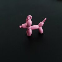 Подвеска собачка розовая 13 мм