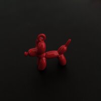 Подвеска собачка красная 13 мм