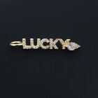 Подвеска Lucky 30 мм золото