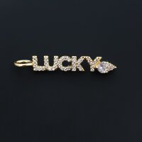 Подвеска Lucky 30 мм золото