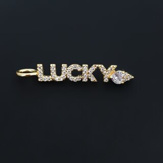 Подвеска Lucky 30 мм золото