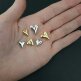 Подвеска сердце капля 10 мм родий - Подвеска сердце капля 10 мм родий