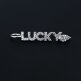 Подвеска Lucky 30 мм родий - Подвеска Lucky 30 мм родий