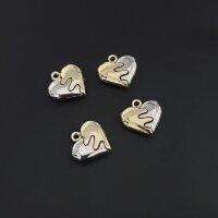 сердце для конго 18 мм золото