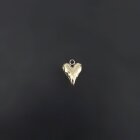Подвеска сердце капля 10*8 мм золото