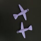 Подвеска самолёт 25*21 мм сиреневый