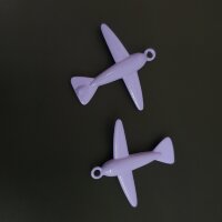 Подвеска самолёт 25*21 мм сиреневый