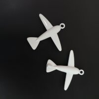 Подвеска самолёт 25*21 мм белый