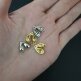 Подвеска сердце капли 12*11 мм родий - Подвеска сердце капли 12*11 мм родий
