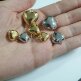 Подвеска сердце дутое 11 мм позолота - Подвеска сердце дутое 11 мм позолота