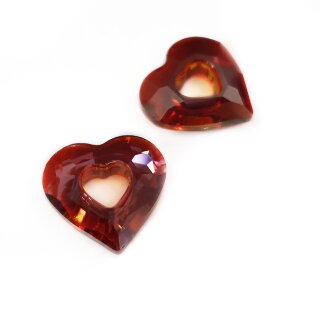 Подвеска Miss U Heart Сваровски 17 мм Red Magma 6262
