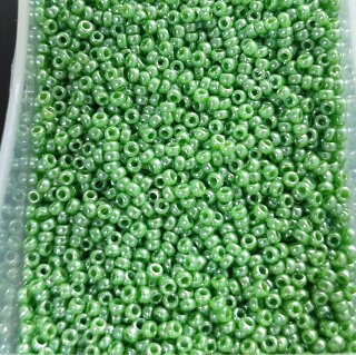431 Miyuki #15 Rocailleopaque luster green 5 гр