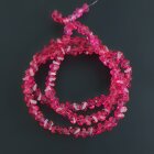 Бусины хрусталь гранёные 4 мм малина нить