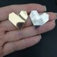 Подвеска сердце плоское 25 мм золото - Подвеска сердце плоское 25 мм золото