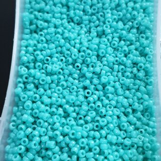 412 Miyuki #15 Rocaille opaque turquoise green 5 гр