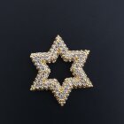 Подвеска звезда с инкрустацией 22 мм золото
