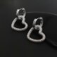 Подвеска конго сердце с инкрустацией фуксия 20 мм золото - Подвеска конго сердце с инкрустацией фуксия 20 мм золото