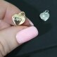 Подвеска сердце LOVE 11 мм позолота - Подвеска сердце LOVE 11 мм позолота