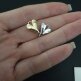 Подвеска сердце капля 13*11 мм золото - Подвеска сердце капля 13*11 мм золото