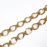Цепочка 16 мм 50 см двухсторонняя позолота