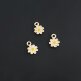 Подвеска ромашка эмаль 6 мм золото - Подвеска ромашка эмаль 6 мм золото