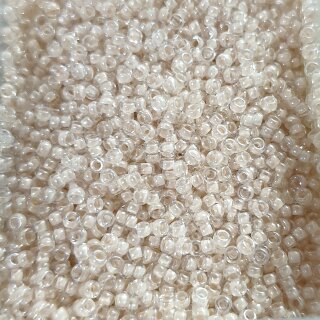 215 Miyuki #15 Rocaille полупрозрачный blush-lined luster crystal clear 5 гр