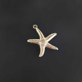 Подвеска морская звездочка 20 мм золото
