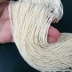 Бусины майорка рондель кремовые 2*1,3 мм нить - Бусины майорка рондель кремовые 2*1,3 мм нить