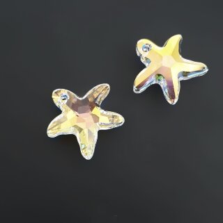 Подвеска Starfish Сваровски 14 мм AB 6721