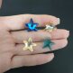 Подвеска Starfish Сваровски 14 мм Golden Shadow Blue 6721 - Подвеска Starfish Сваровски 14 мм Golden Shadow Blue 6721